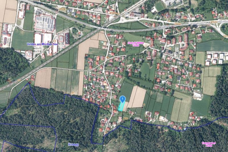 Lind ob Velden - Baugrundstück für Einzelhaus oder mehr
