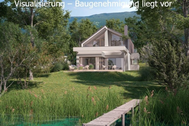 Ossiacher See - Südufer   Baugenehmigt für eine Seevilla
